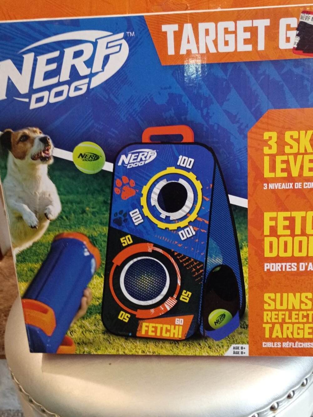 NWT! NEVER BEEEN OPENED! Nerf Dog Tennis Ball Target Fetch Game